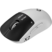 【美品】Logicool G PRO X2 SUPERSTRIKE Logitech G PRO X2 SUPERSTRIKE Wireless Gaming Mouse - Black/White